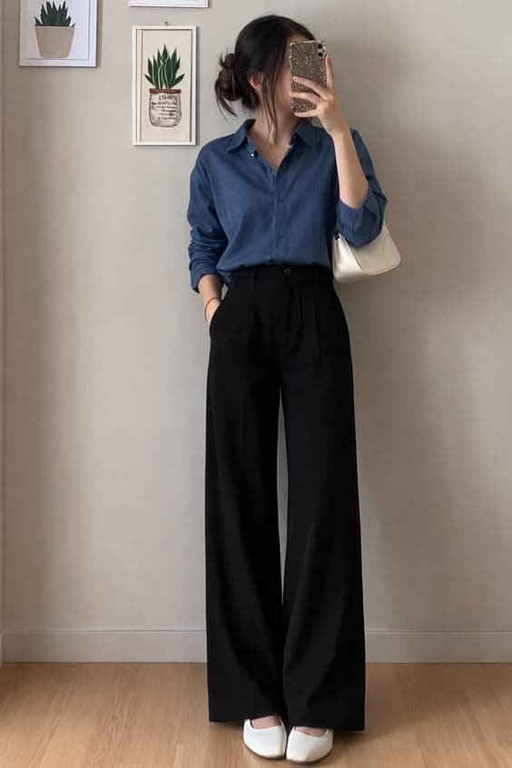 Tailored Straight-Leg Trousers