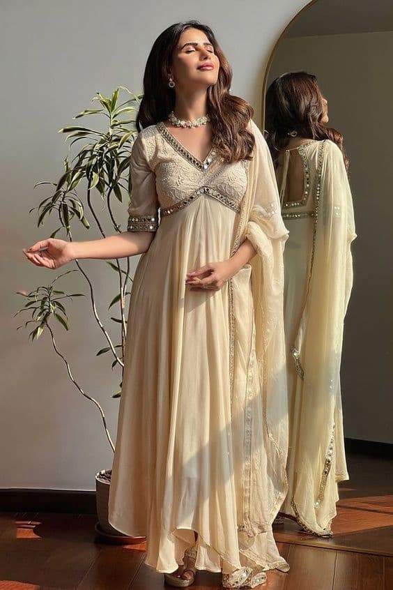 Ivory Bloom Casual Suit