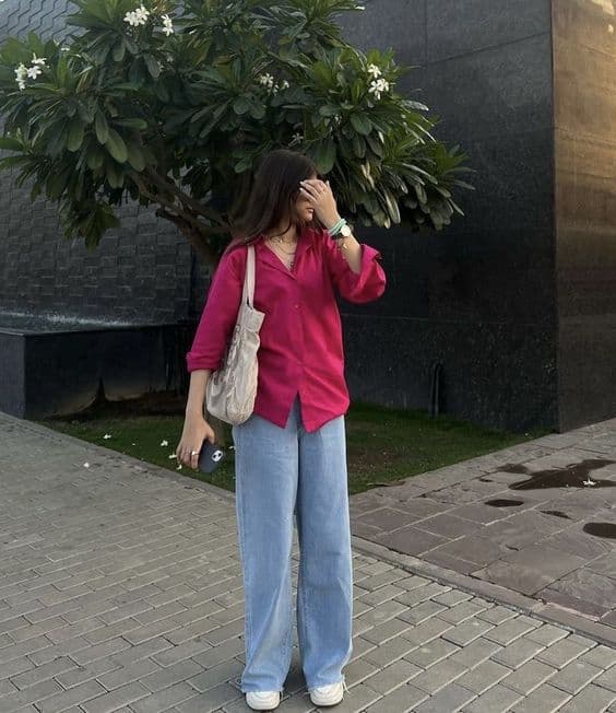 Powder Blue Oversized Shirt