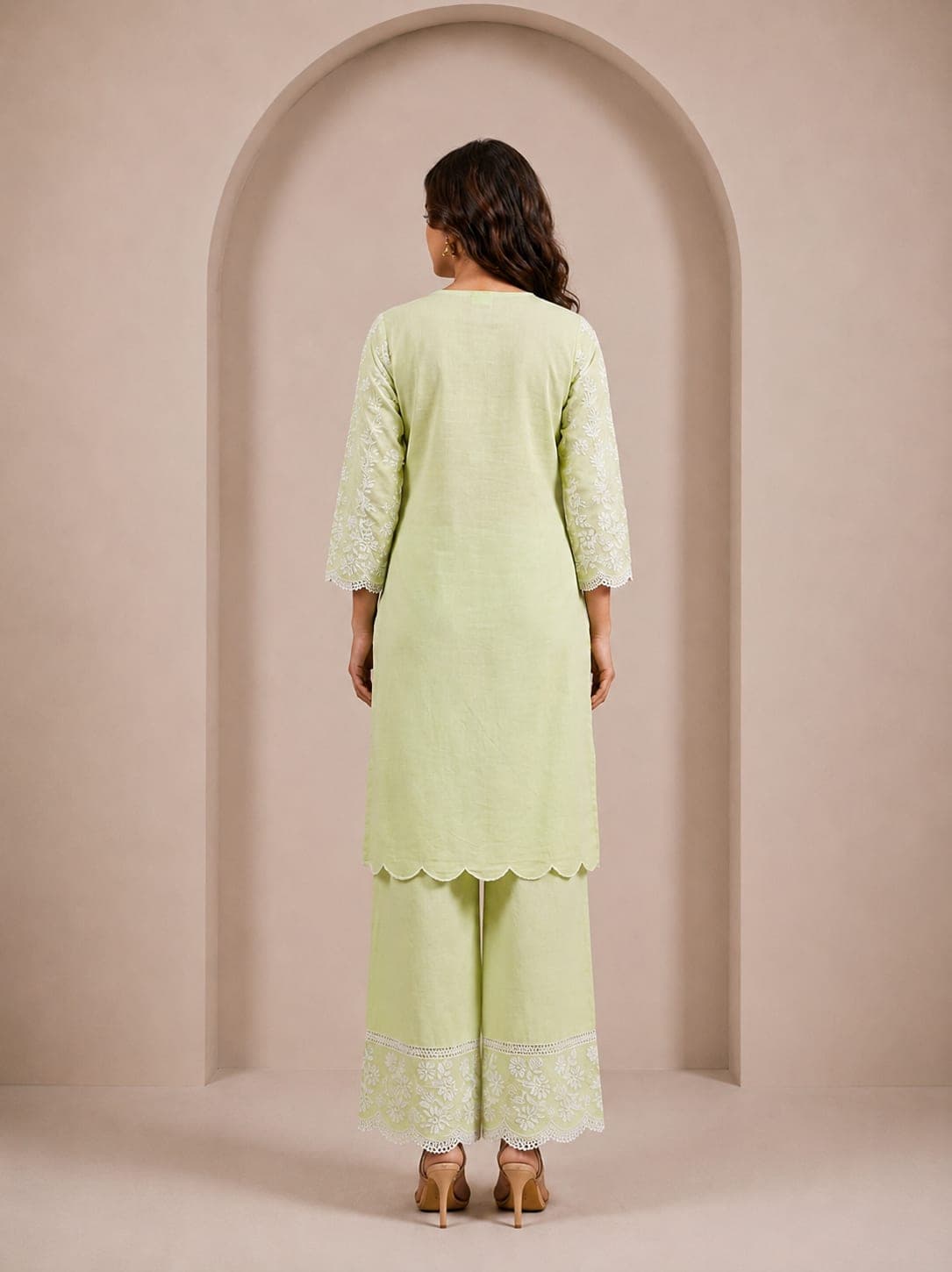 Pistachio Chikankari Suit Set