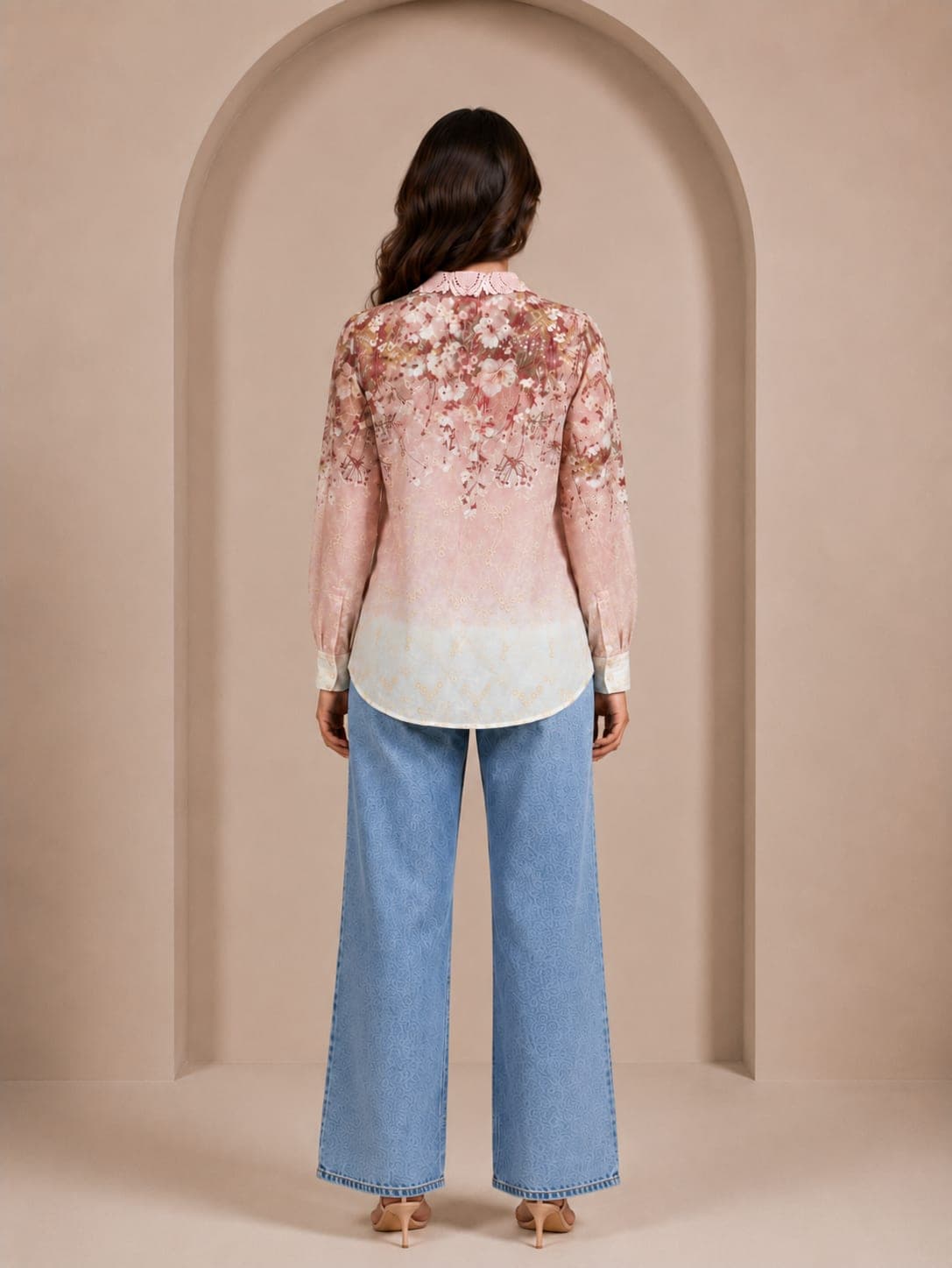 Blush Blossom Ombre Shirt