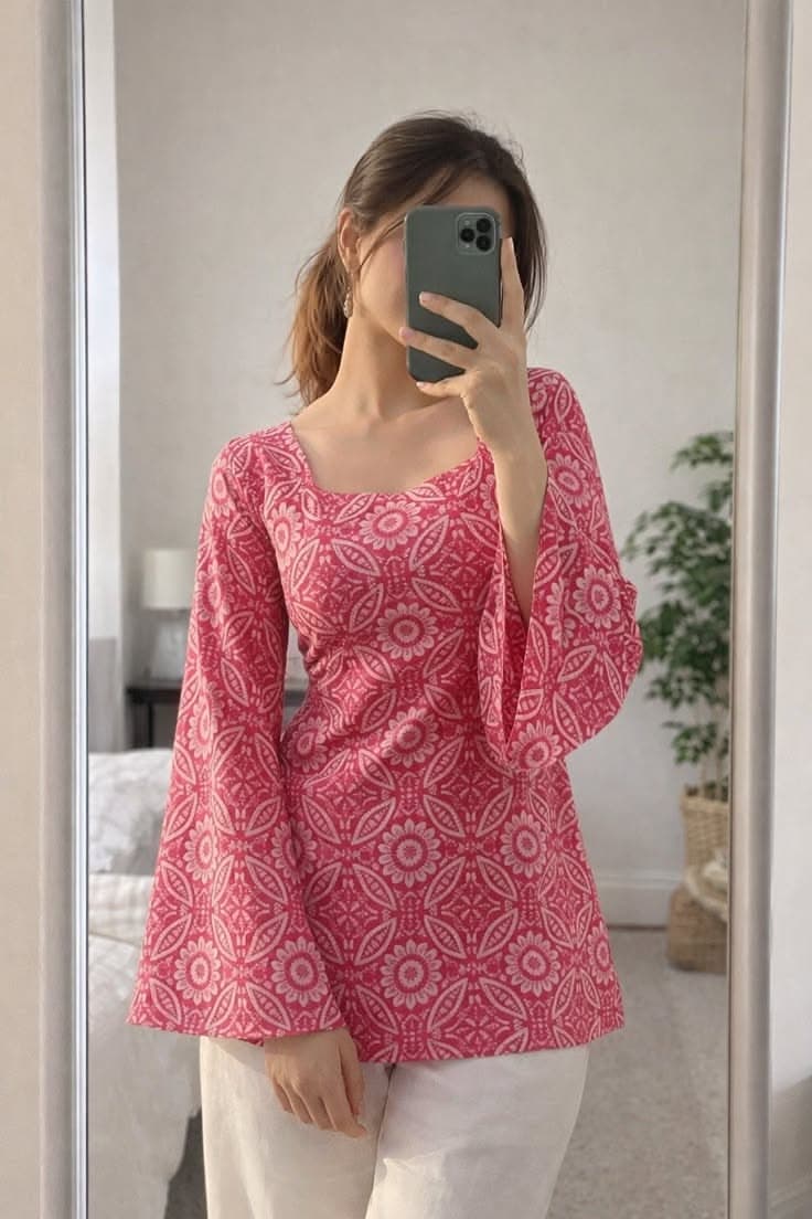 Pastel Ruffle Top