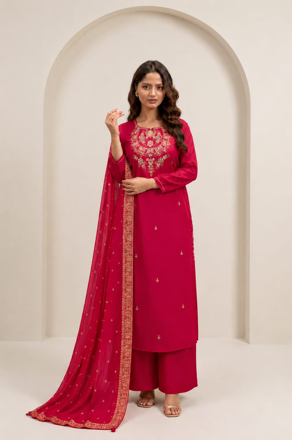 Gulnaar Grace Kurta Set