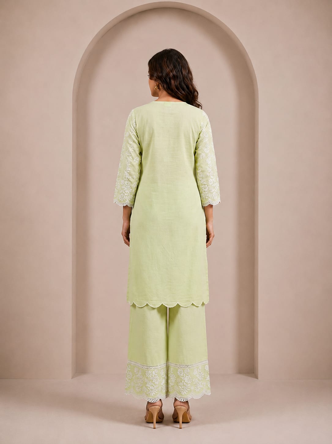Matcha Green Pakistani Co-ord Set 