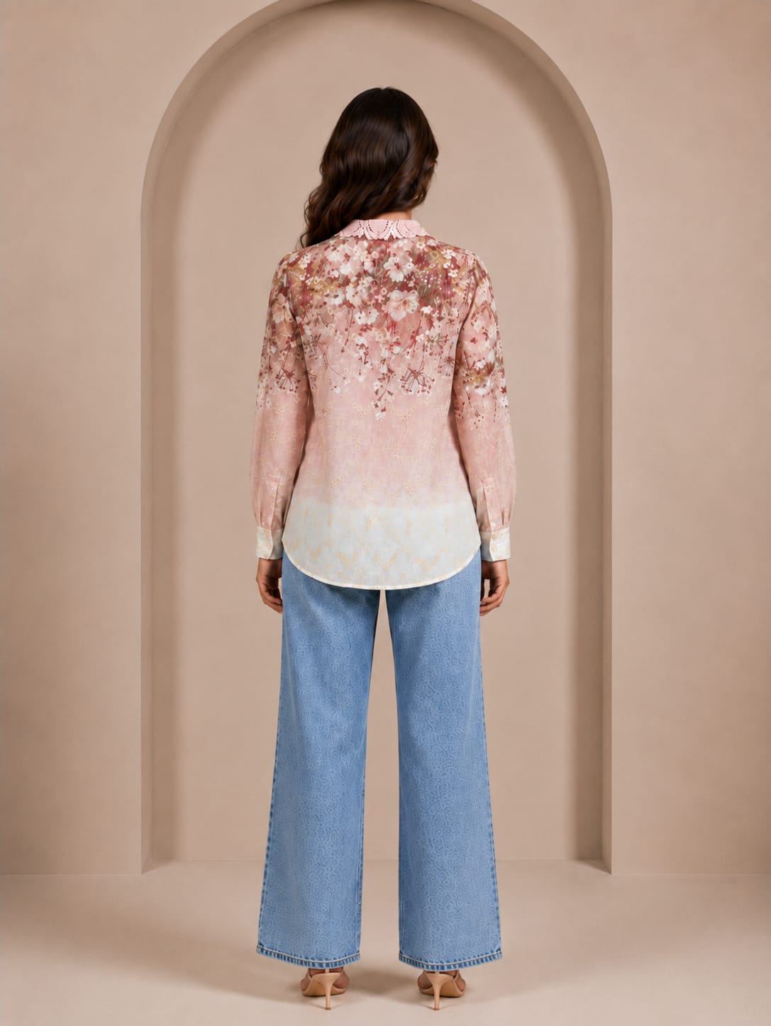 Blush Blossom Ombre Shirt