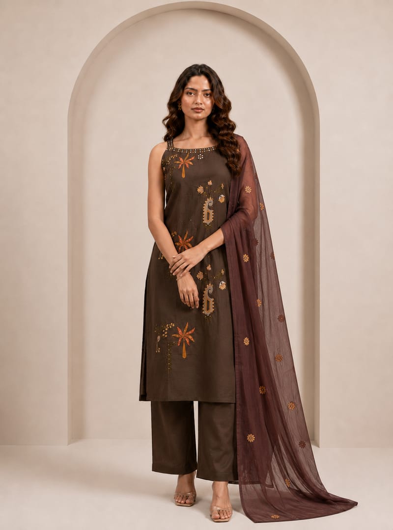 Cocoa Bloom Suit